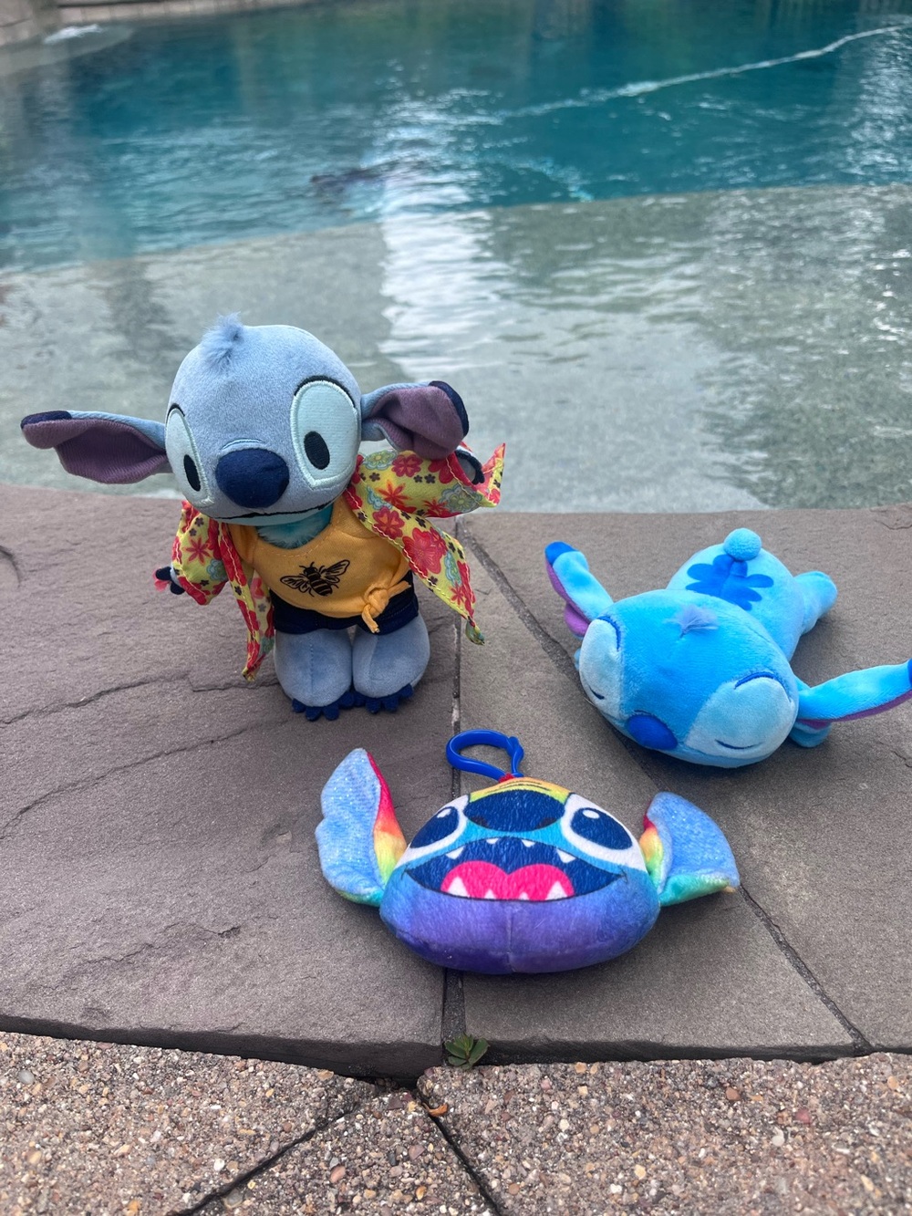 BUNDLE nuiMOS Disney Stitch Plush With Outfit, Stitch Cuddleez, Rainbow Stitch